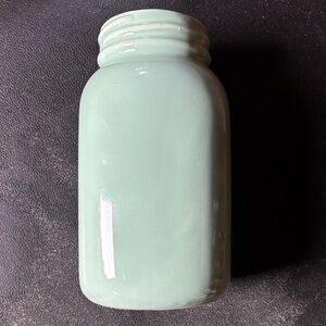 Light Blue Ceramic Mason Jar
